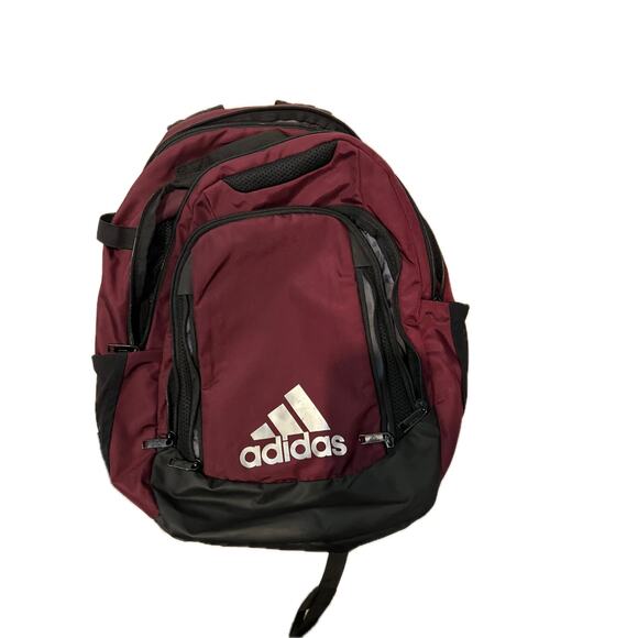 Adidas Burgundy Stadium 4 Multi Section Backpack - Picture 1 of 6